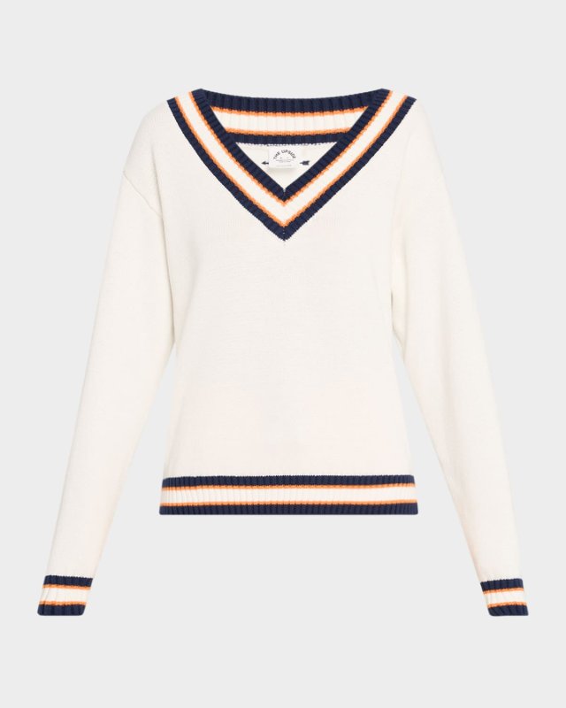 Josette V-Neck Knit Sweat
